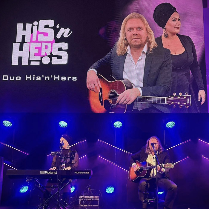 Huippulaadukas bändi yritystapahtumassa - His`n`Hers.